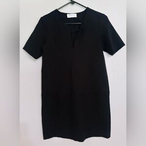 Everlane Black Minimalist Shift Dress Size Small Comfy Office Basic Layering